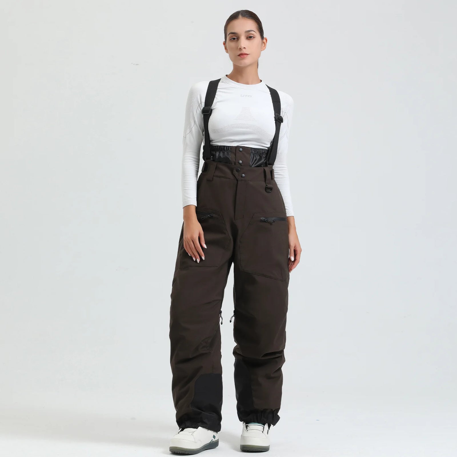 Full Length Suspender Ski and Snowboard Winter Bib Pants