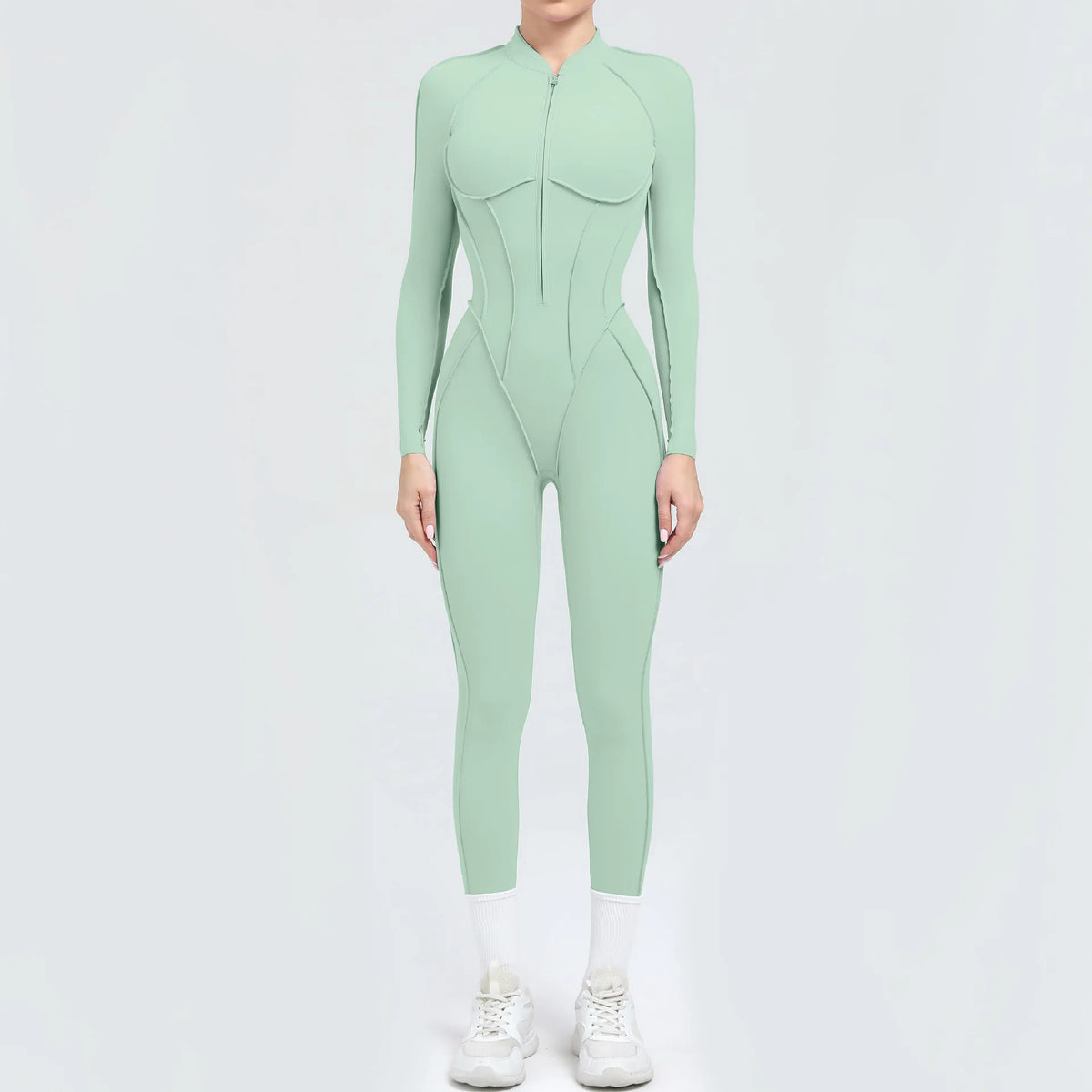 Women's Contoured Workout One Piece with Back Cutout and Multiple Sleeve Styles