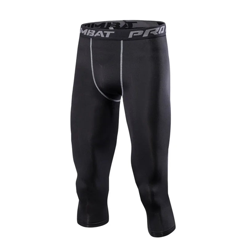Men's Fitted Training Shorts and Leggings with Multiple Length Options