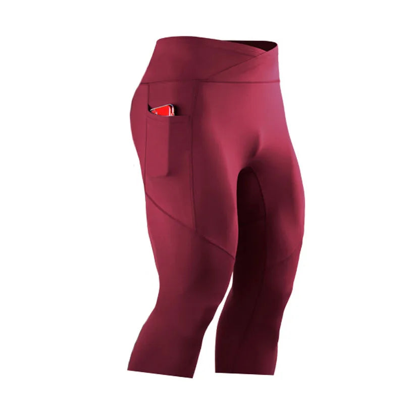 Panelled Cropped Training Leggings with Original Size and Style Options