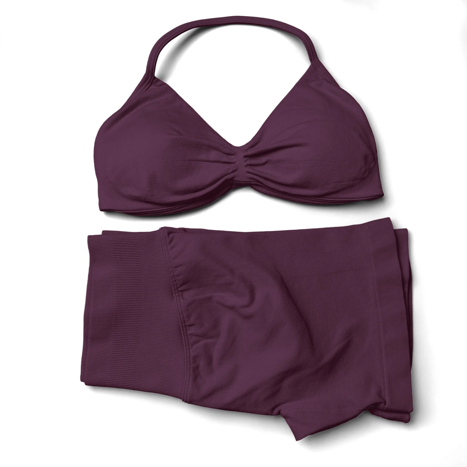 Women's Halter Bra And Variable Bottoms Yoga Set