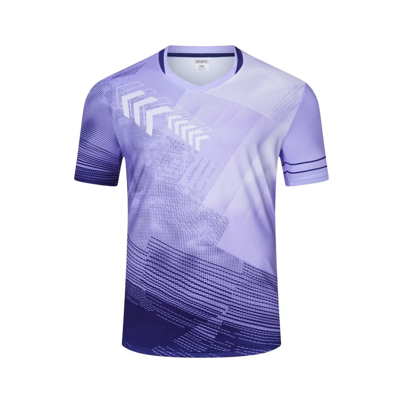 Printed Court Sports Short Sleeve T-shirt For Sports Outfits