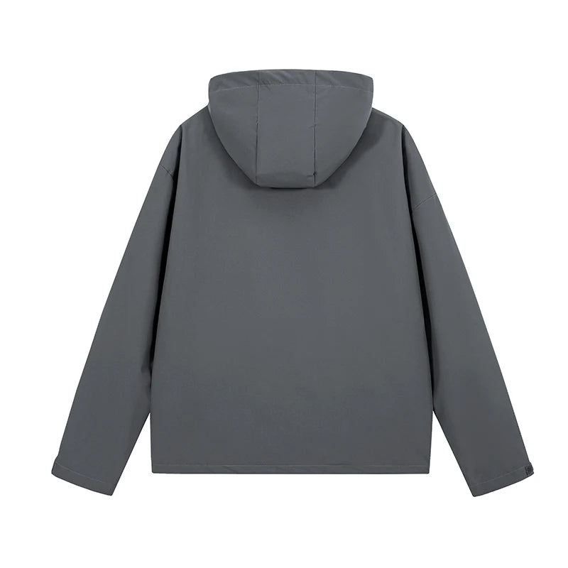 Hooded Hiking Jacket with Chest Pocket