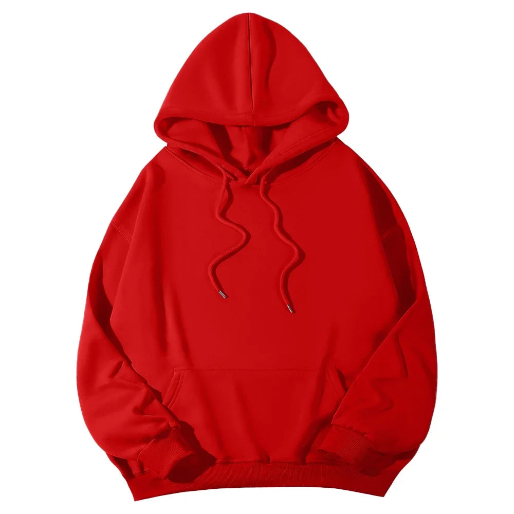 Long Sleeve Casual Hooded Sweatshirt with Relaxed Streetwear Styling