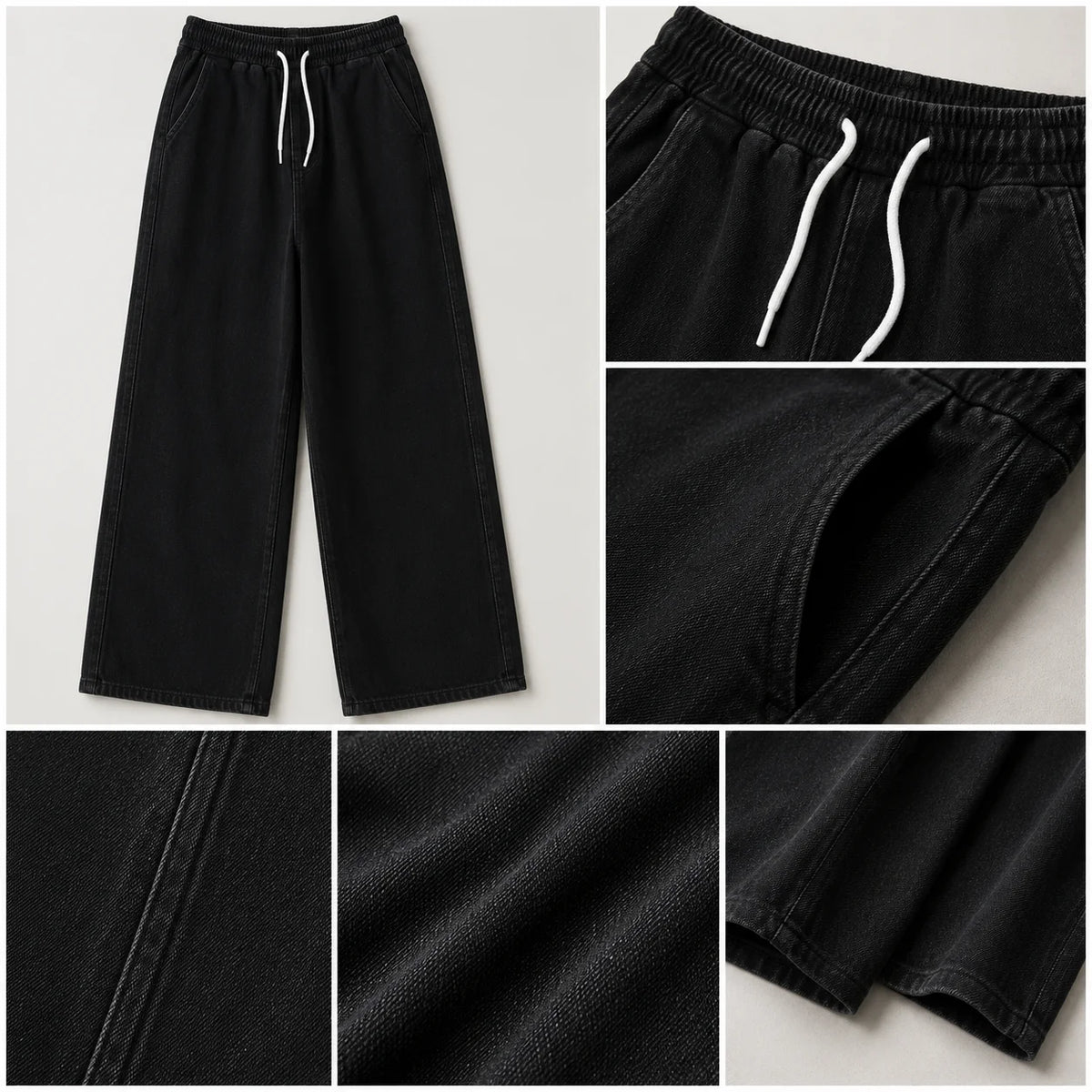 Men's Wide Leg Denim Jeans for Casual Everyday Wear