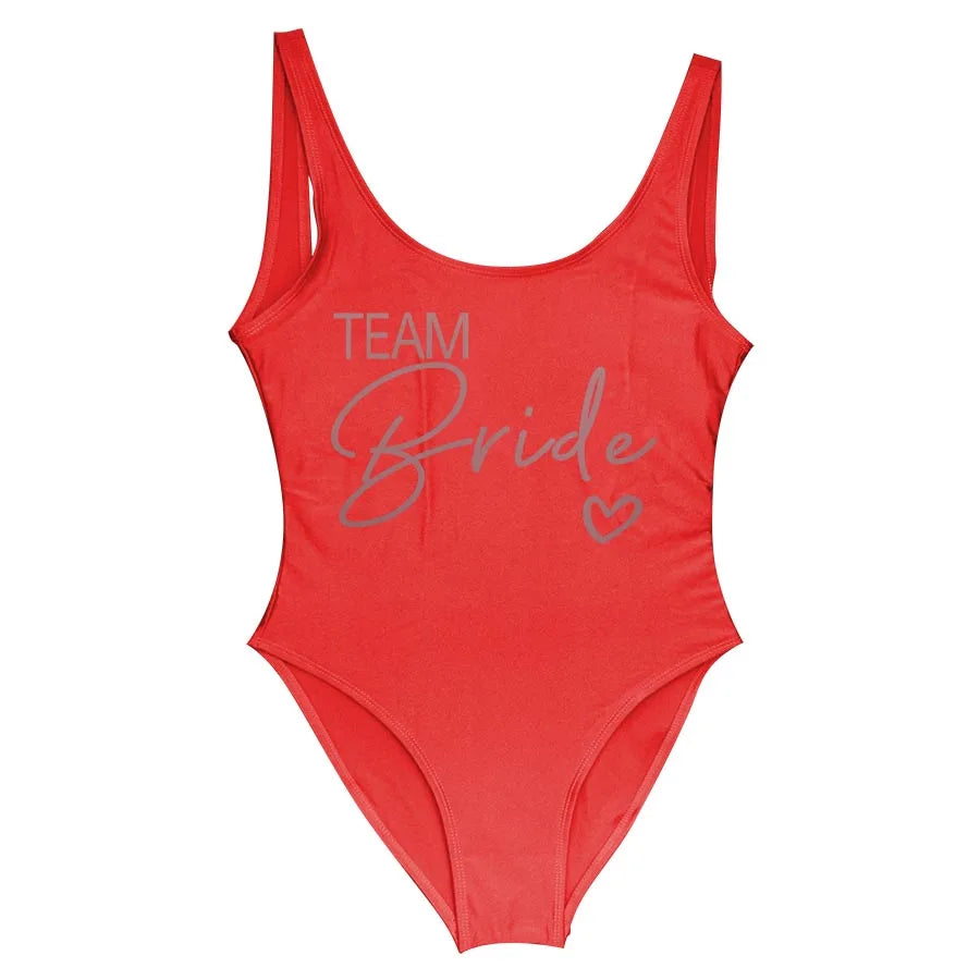 Team Bride One-Piece Swimsuit