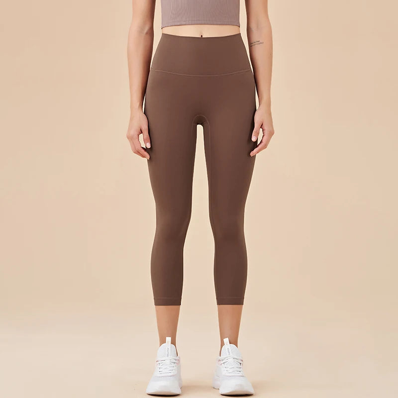 Women's High Waist Capri Leggings For Workout Outfits