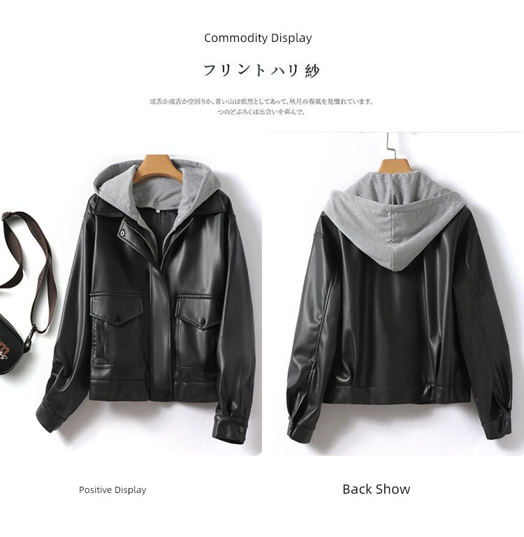 Big Brand Commuter Tail Stitching Hat False Two-Piece Sweaters