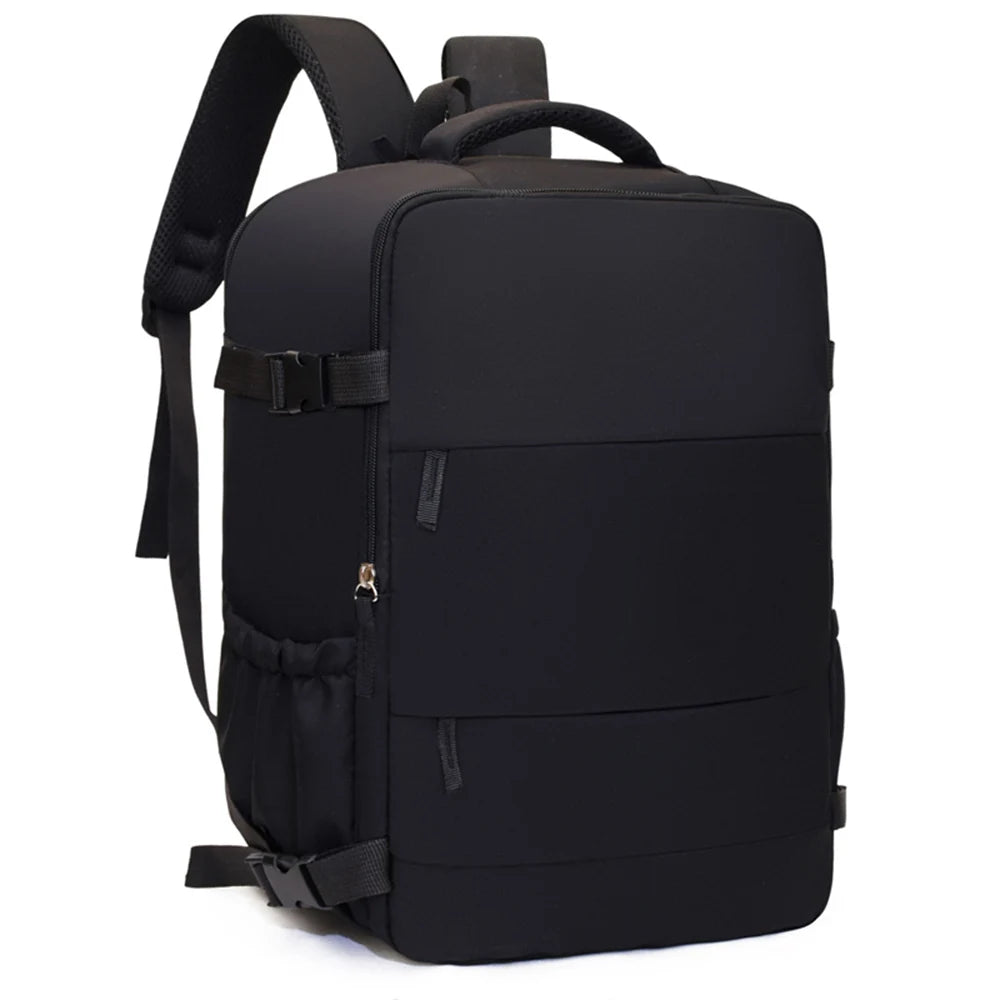 Short Trip Travel Backpack with Rectangular Shape and Laptop Compartment Design
