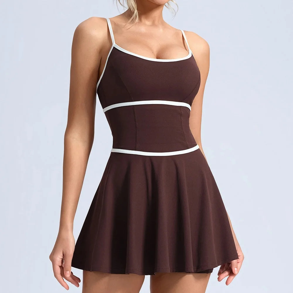 Women's Sleeveless A-Line Tennis Dress