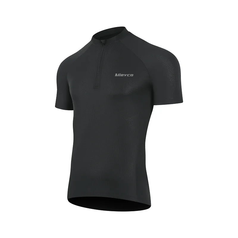 Men Seamless Cycling Jersey Lightweight Short Sleeve Compression MTB Road Bike Shirt