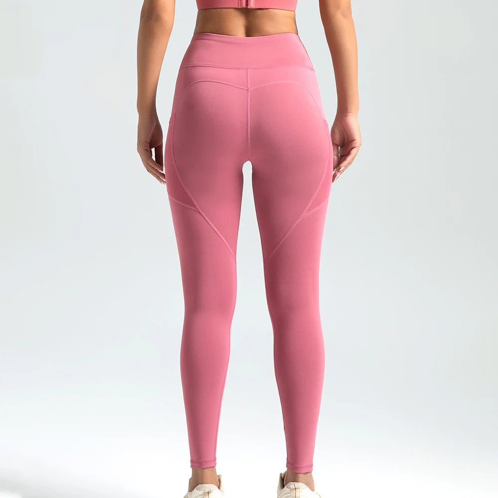 Women's Side Pocket Full Length Leggings For Workout Outfits