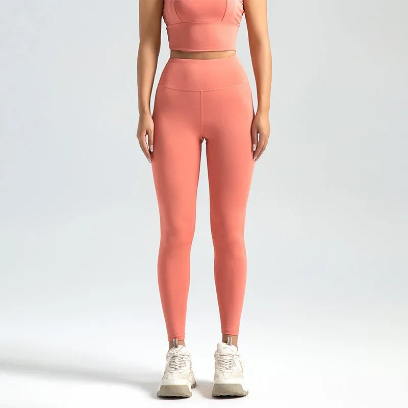 Women's High-Waist Stretch Ankle-Length Workout Leggings