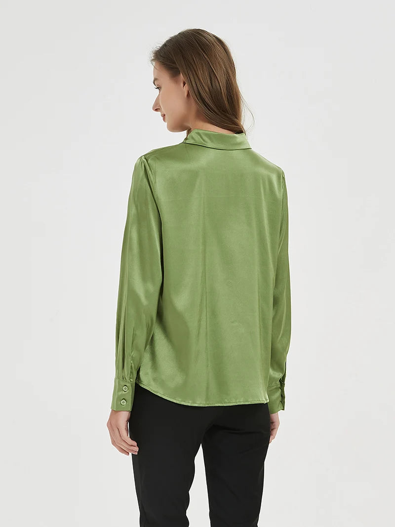 Women's Collared Long Sleeve Shirt