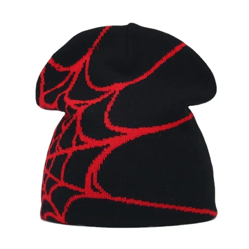 Graphic Knit Beanie with Letter and Pattern Style Options