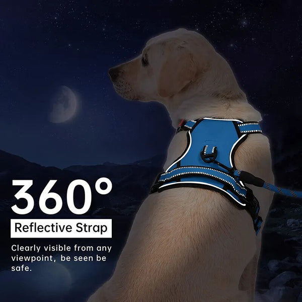 No Pull Dog Harness Comfortable Reflective Control Handle Padded Puppy Pet Vest Harness For Small Medium Large Dogs