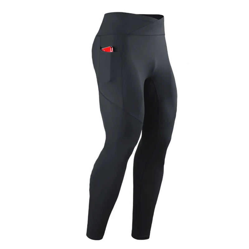 Men's Pocket Training Leggings for Gym and Running