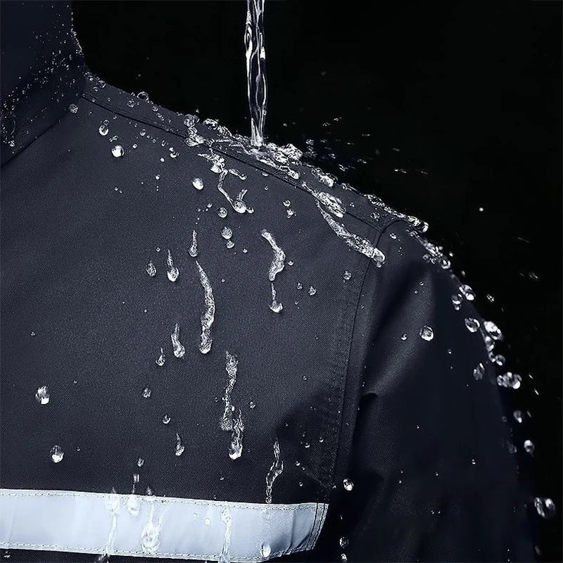 Outdoor Hooded Jacket and Trouser Clothing Set with Style Options