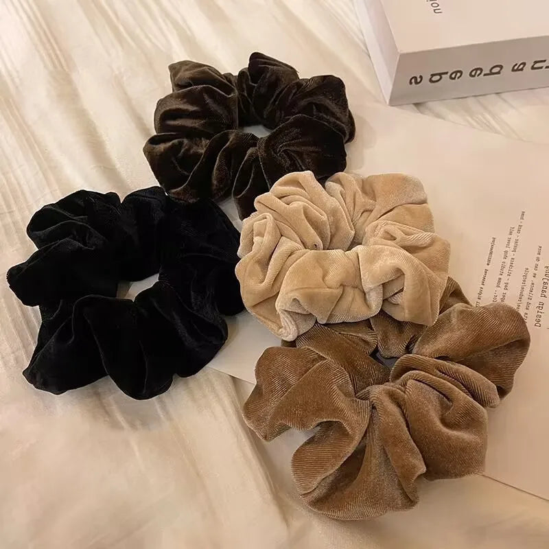 Fabric Scrunchie Elastic Hair Band for Ponytail and Bun Styling