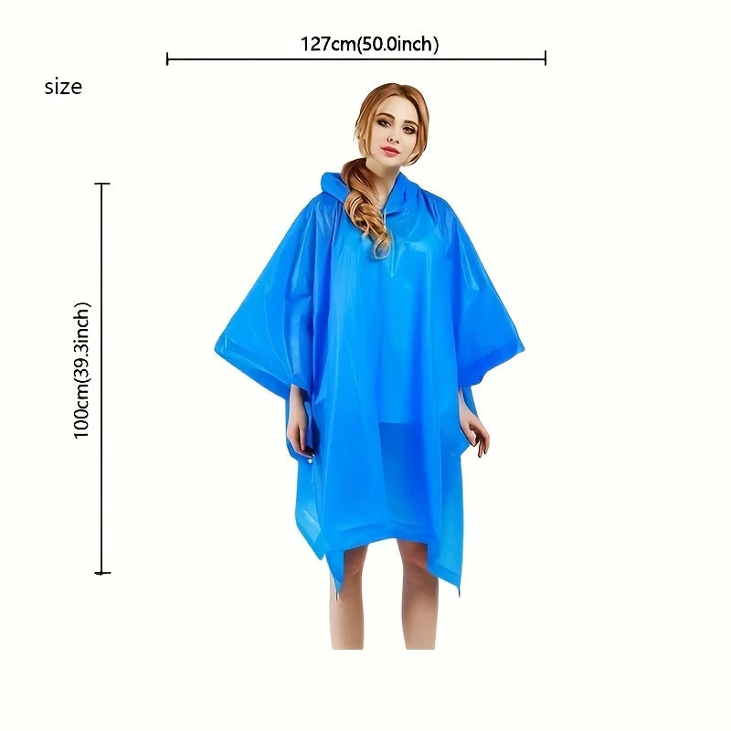 Hooded Loose Drape Poncho for Layering over Outfits