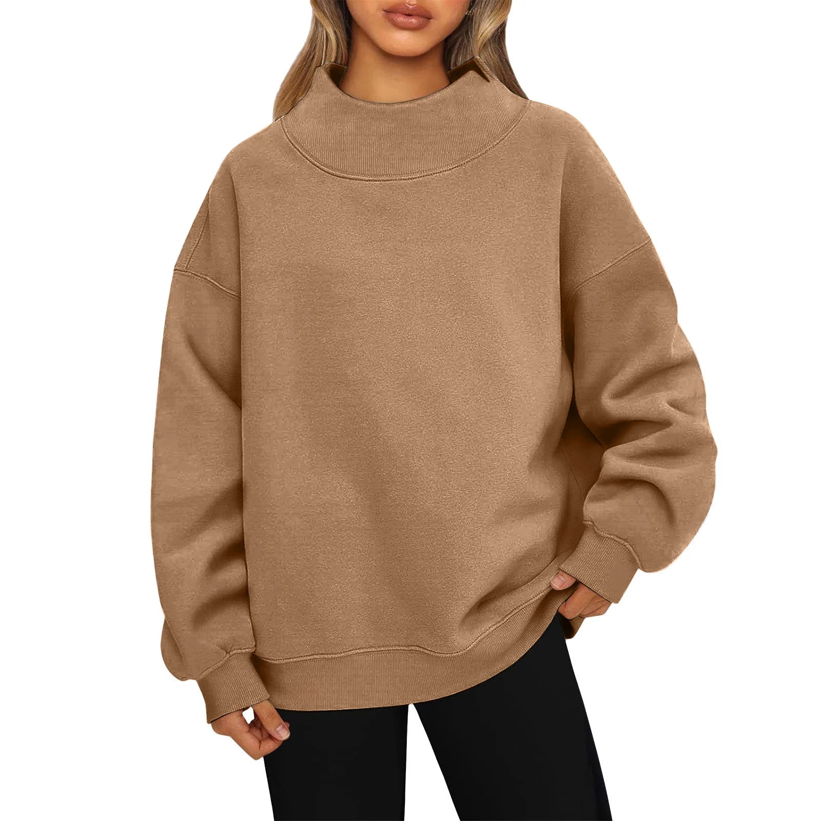 Long Sleeve Casual Pullover Sweatshirt with Original Style Options