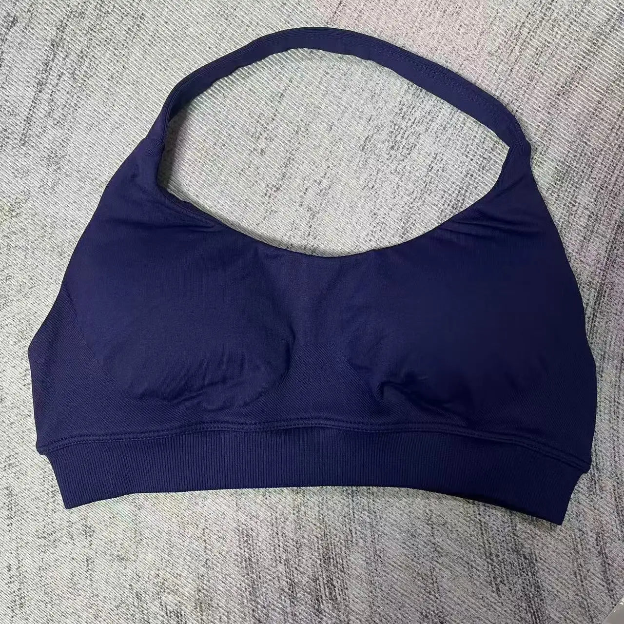 Women's Ruched Halter Neck Sports Bra