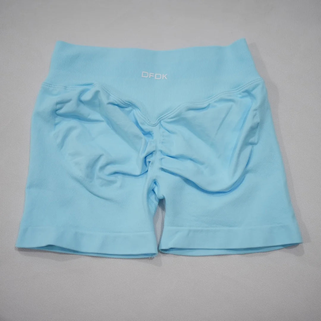 Women's Scrunch Detail High Waist Yoga Shorts