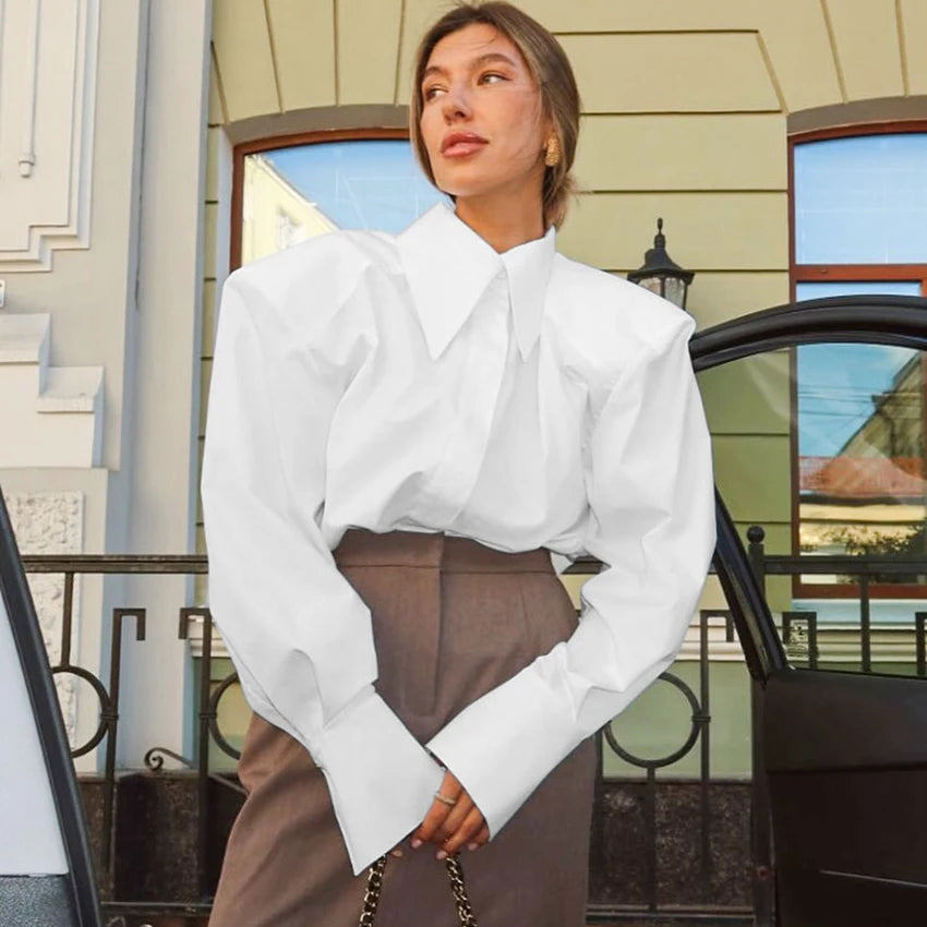 Women's Collared Long Sleeve Shirt