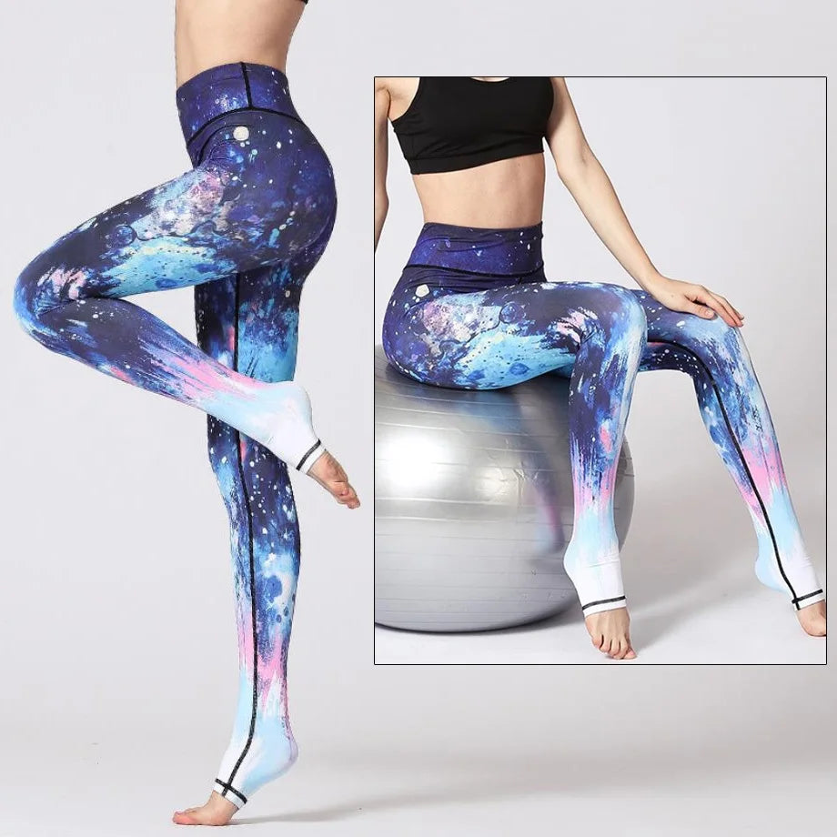 Women's Printed High-Waist Workout Leggings