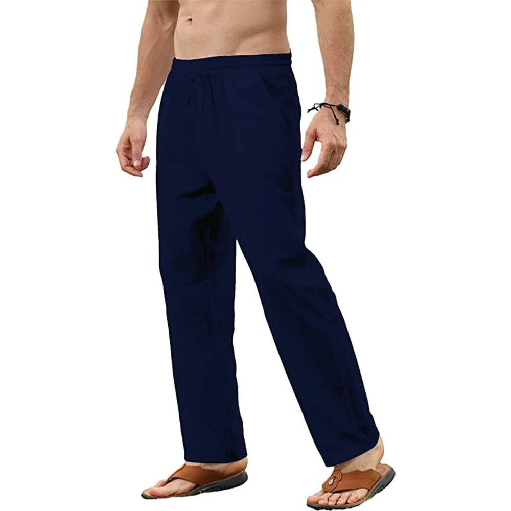 Men's Elastic Waist Casual Pants For Everyday Wear