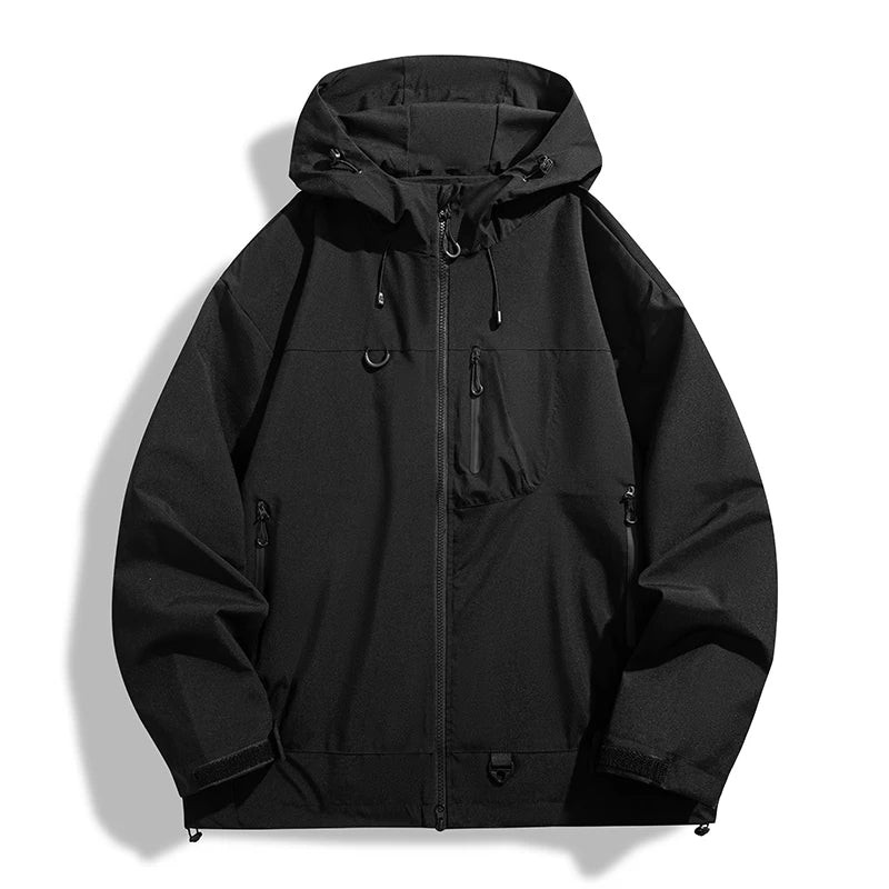Hooded Single Layer Outdoor Windbreaker