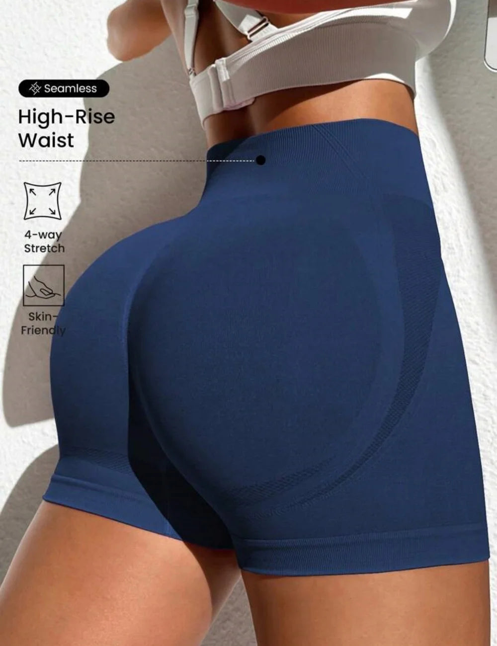 Women's High-Waist Fitted Workout Shorts