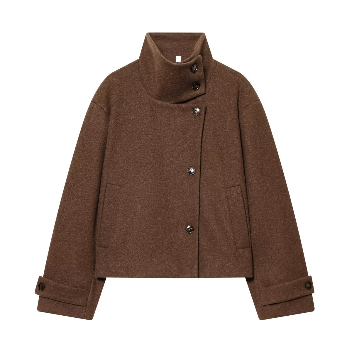 Women's Long-Sleeve Button-Front Coat