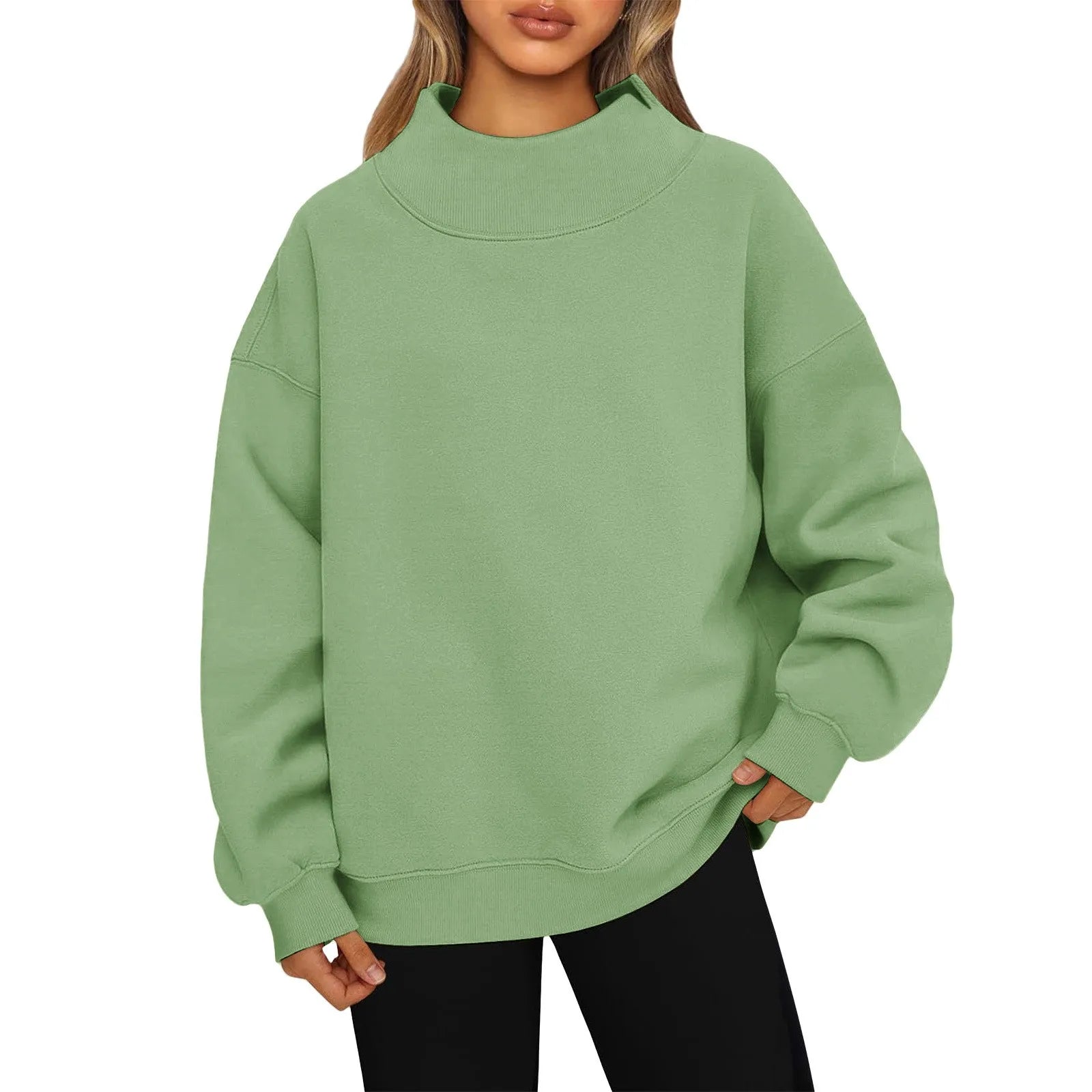 Long Sleeve Casual Pullover Sweatshirt with Original Style Options