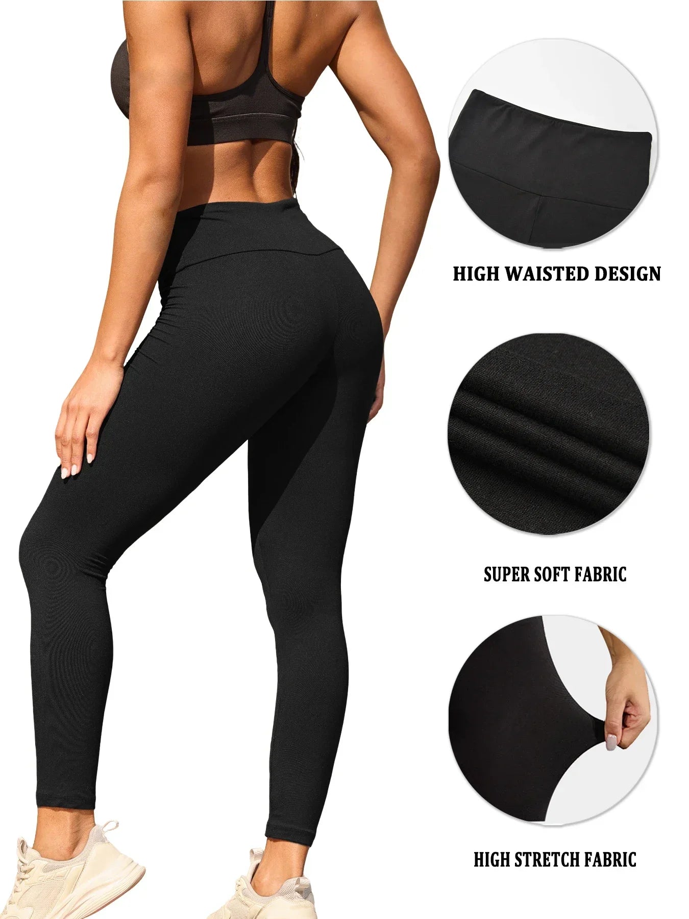 Women's High Waist Full Length Leggings For Workout Outfits