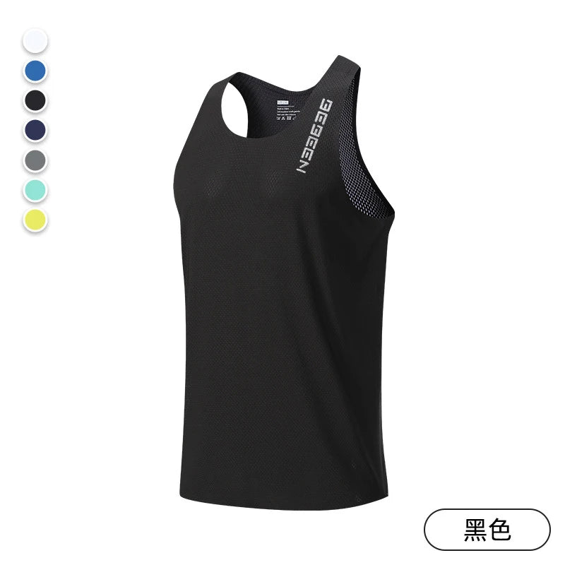 Sleeveless Crew Neck Racerback Running Training Tank Top