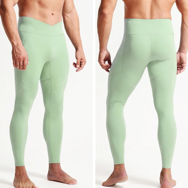 Men's Pocket Training Leggings for Gym and Running