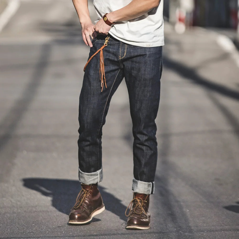 Men's Straight Leg Denim Jeans for Casual Everyday Wear