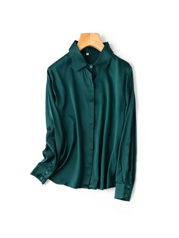 Women's Collared Long Sleeve Shirt
