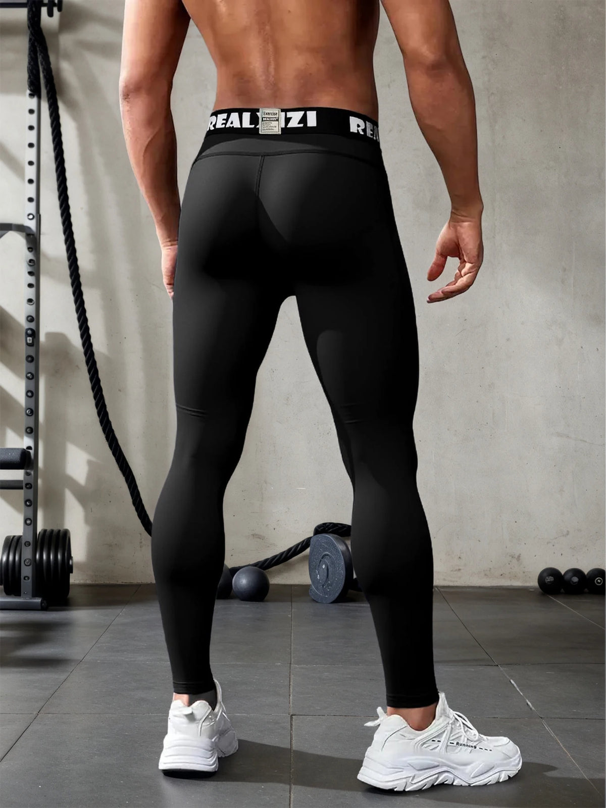Men's Fitted Training Leggings for Gym and Running