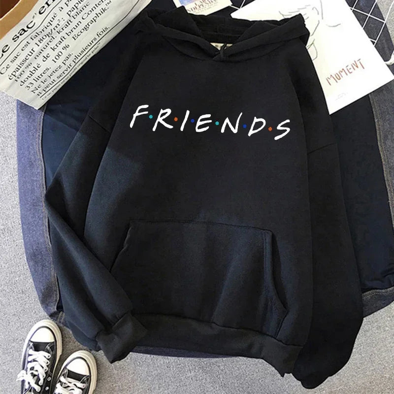 Letter Graphic Long Sleeve Pullover Casual Hoodie for Layering
