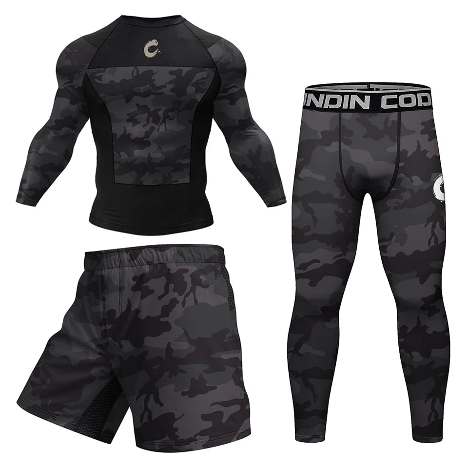 Compression Training Top and Shorts Set with Piece Options