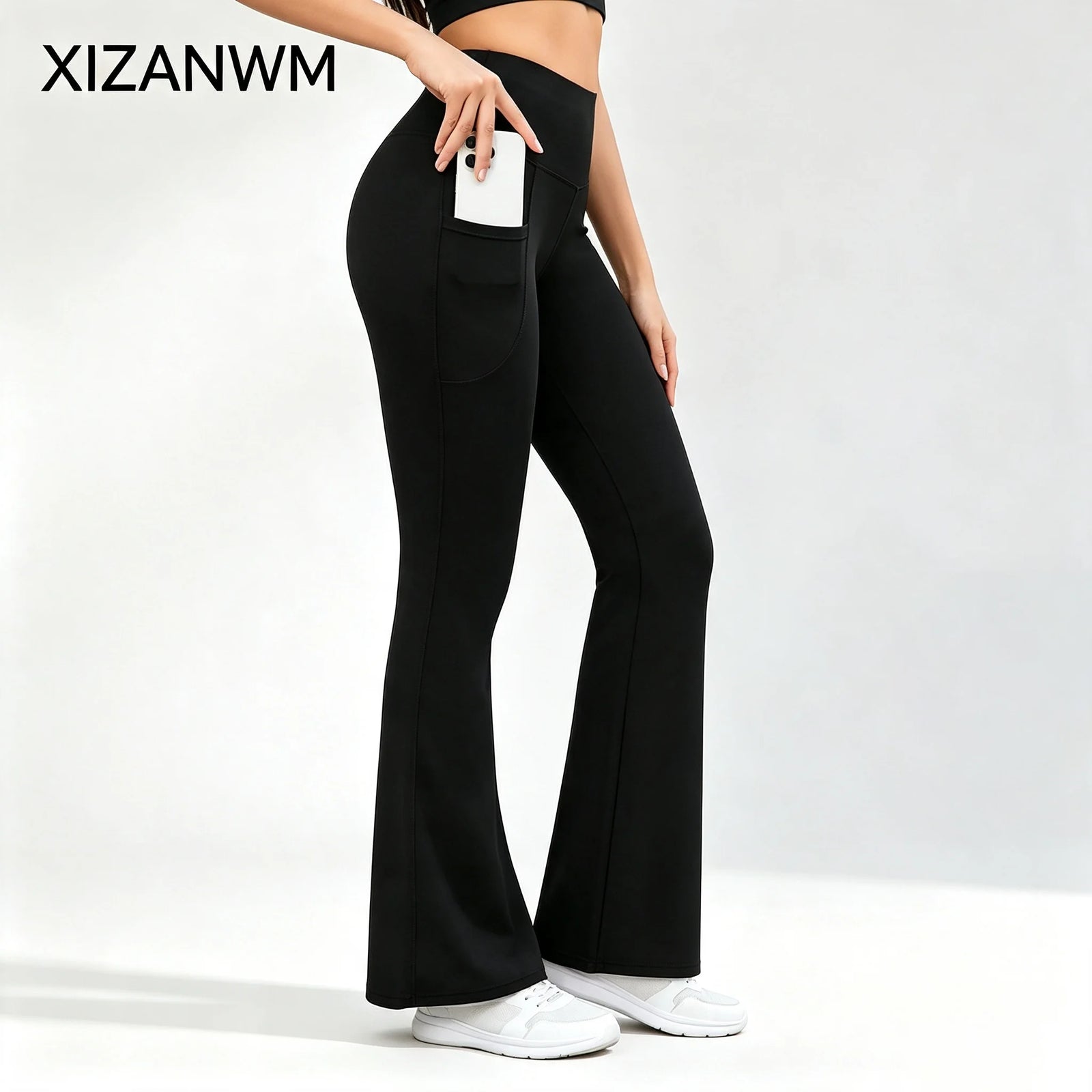 Women’s Flared Yoga Leggings with Pockets