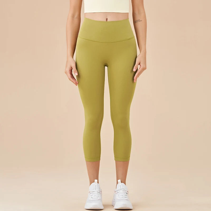 Women's High Waist Capri Leggings For Workout Outfits