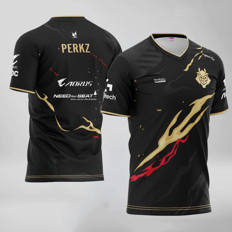 G2 Esports Graphic Short Sleeve T-shirt For Sports Outfits