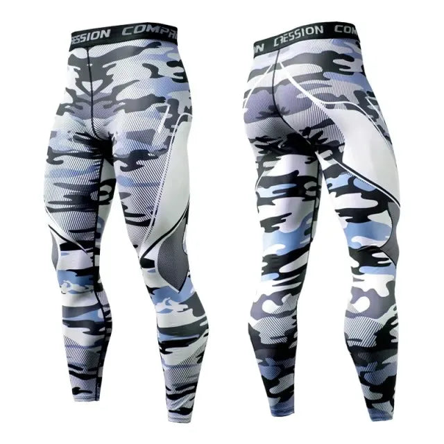 Men's Fitted Elastic Waist Training Leggings For Everyday Wear