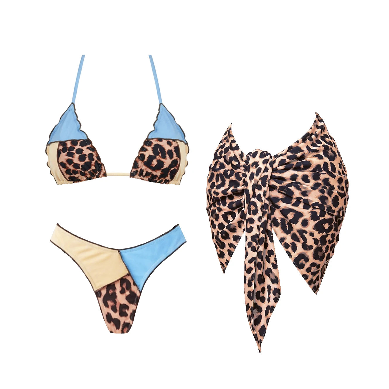 Printed Thong Bikini