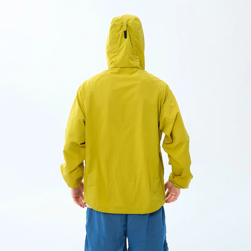 Lightweight Hooded Hiking Windbreaker Jacket for Trail Wear