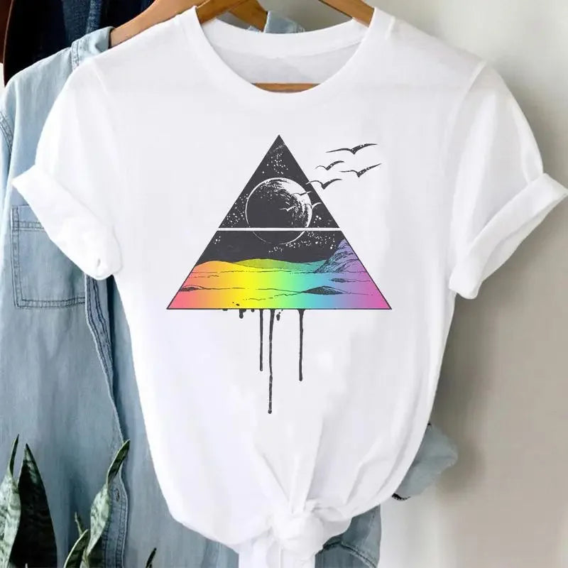 Women's Nature Graphic Modal Short-Sleeve Crewneck T-Shirt