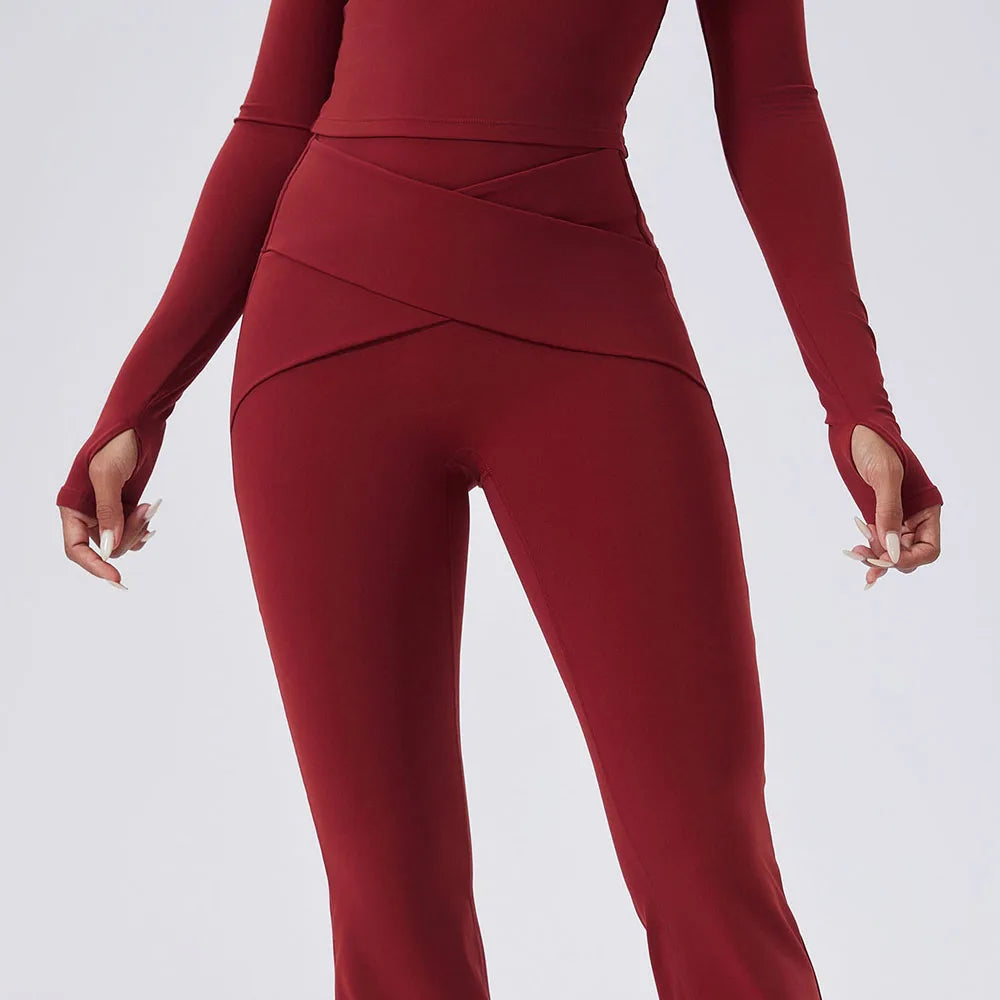 Women's Off-Shoulder Top and Shorts Workout Set